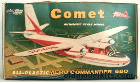 Comet 1/81 Aero Commander 680, PL-24 plastic model kit